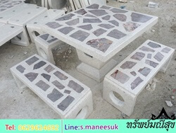 โต๊ะกลมเล็กหินอ่อน