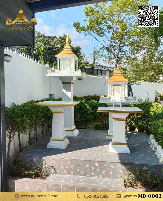 ศาลโมเดิร์น พร้อมศาลเจ้าที่ รุ่นขายดีตลอดกลาล MD-0002